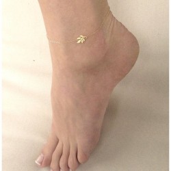 Defne Yaprağı Model 925 Ayar Gümüş Kadın Halhal Defne Yaprağı Model 925 Ayar Gümüş Kadın Halhal