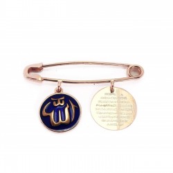 Dualı Bebek Gümüş Yaka İğnesi