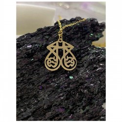 El Fettah Yazılı Gümüş Tasarım Kadın Hediyelik Kolye