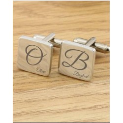 El Yazısı Model 925 Ayar Gümüş Kol Düğmesi Özel Gün Hediyesi