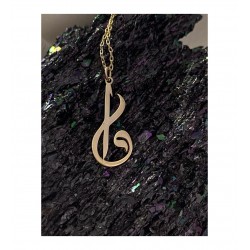 Elif Vav Hat Yazılı 925 Ayar Gümüş Kadın Hediyelik Kolye