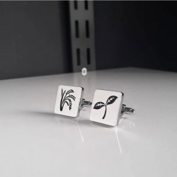 Emoji Model 925 Ayar Gümüş Erkek Hediyelik Kol Düğmesi