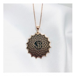 Esmaül Hüsna Tasarım Gümüş Kolye Özel Gün Hediyesi