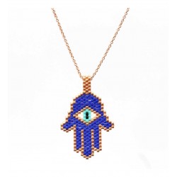 Fatma Ana Eli Gümüş Kolye