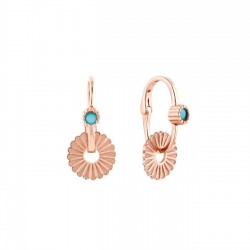 Firuze Taşlı 925 Ayar Göçmen Hediyelik Küpe