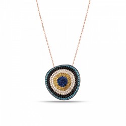 Firuze Taşlı Nazar Kolye