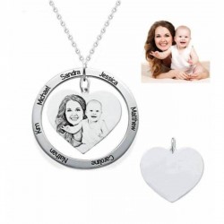 Fotoğraf Baskılı Kolye Özel Gün Hediyesi