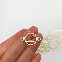 Gezegen Tasarım Gümüş Kolye Özel Gün Hediyesi