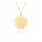 Gold Güneş Model Kişiye Özel İsimli Gümüş Hediyelik Kolye