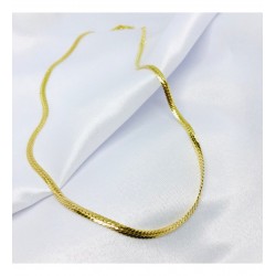 Gold Kobra Model Zincir Gümüş Kolye