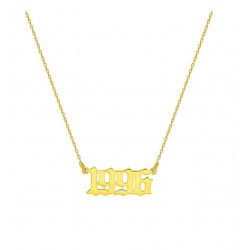 Gothic Font Unisex Özel Tasarım Kişiye Özel Gümüş Kolye