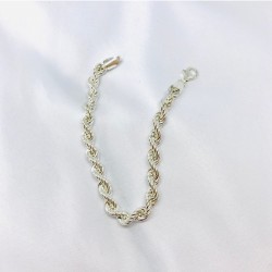 Halat Zincir Model Gümüş Bileklik