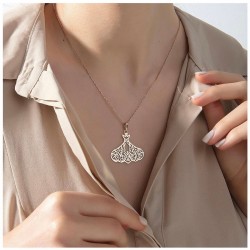 Hoşgör Yazılı 925 Ayar Gümüş Kadın Kolye Özel Gün Hediyesi