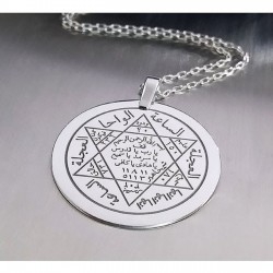 HZ. Süleyman Mührü Özel Tasarım Unisex Gümüş Kolye