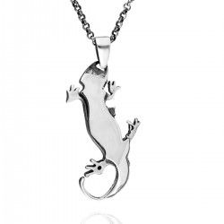 Iguana  Gümüş Erkek Kolye