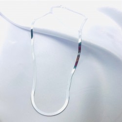 İtalyan Ezme Zincir Model Gümüş Kolye