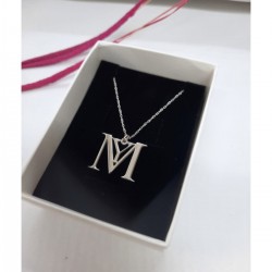 Kadın Gümüş Harf Kolye