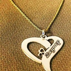 Kadın Gümüş Harfli  Kolye