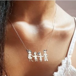 Kadın Gümüş İsimli  Kolye