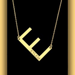 Kadın Isimli Harf Gümüş Kolye