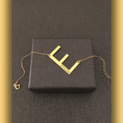 Kadın Isimli Harf Gümüş Kolye