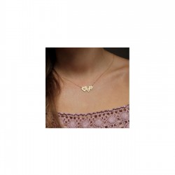 Kalp Model Kişiye Özel Harfli Plaka Gümüş Hediyelik Kolye