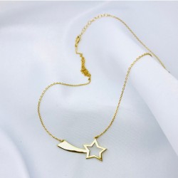 Kayan Yıldız Gümüş Kolye