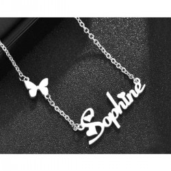 Kelebek Isimli Gümüş Kolye