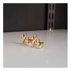 Kişiye Özel 925 Ayar El Yazısı İkili Harf Model Erkek Kol Düğmesi Özel Gün Hediyesi