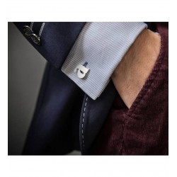 Kişiye Özel 925 Ayar Gümüş Özel Tasarım Harf Model Hediyelik Kol Düğmesi