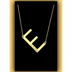 Kişiye Özel Harf ve İsimli Gümüş Kolye