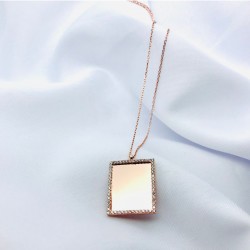 Kişiye Özel İsimli Ayna Kolye