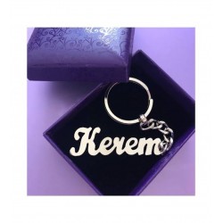 Kişiye Özel İsimli Gümüş Anahtarlık Özel Gün Hediyesi Kişiye Özel İsimli Gümüş Anahtarlık Özel Gün Hediyesi