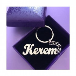 Kişiye Özel İsimli Gümüş Anahtarlık Özel Gün Hediyesi