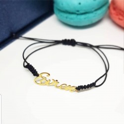 Kişiye Özel İsimli Gümüş Bileklik