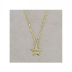 Kişiye Özel İsimli Yıldız Gümüş Kolye