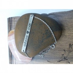 Kişiye Özel Plaka İsim Bileklik