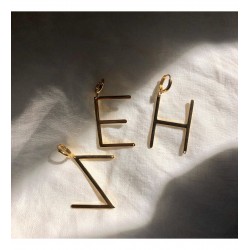 Kişiye Özel Tasarım Harf Gümüş Küpe