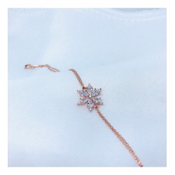 Lotus Çiçeği Gümüş Bileklik