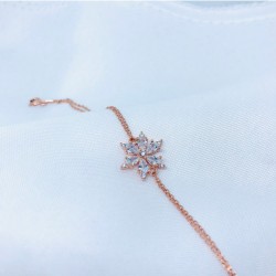 Lotus Çiçeği Gümüş Bileklik