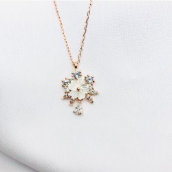 Manolya Çiçeği Gümüş Kolye