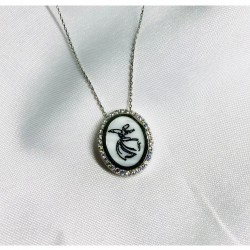Mevlana Model Gümüş Kolye Özel Gün Hediyesi