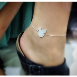 Mickey Mouse Model 925 Ayar Gümüş Kadın Halhal Mickey Mouse Model 925 Ayar Gümüş Kadın Halhal