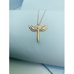 Mikail Kılıcı Gümüş Kadın Rose Gold  Kolye
