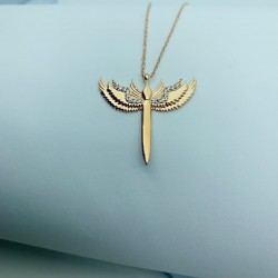 Mikail Kılıcı Gümüş Kadın Rose Gold  Kolye