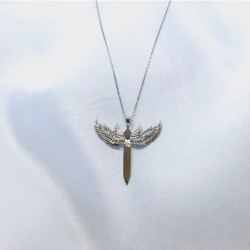 Mikail Kılıcı Gümüş Kolye Özel Gün Hediyesi