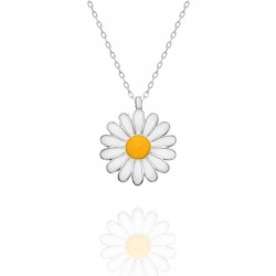 Mini Papatya Gümüş Kolye