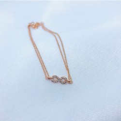 Mini Sonsuzluk Model Gümüş Bileklik