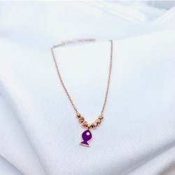 Mor Balık Model Gümüş Halhal Mor Balık Model Gümüş Halhal