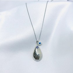 Nazar Duası Gümüş Kolye Özel Gün Hediyesi